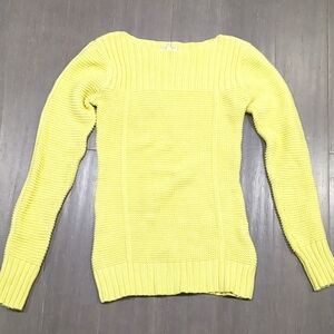 Old Navy yellow sweater boat neck size M